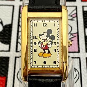 Vintage Disney x Fossil Mickey Mouse Unisex Watch with Curvex Tank Style Case